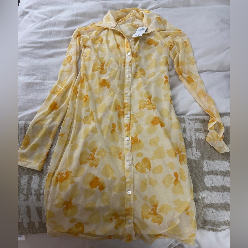 Abercrombie & Fitch Light Yellow Short Dress